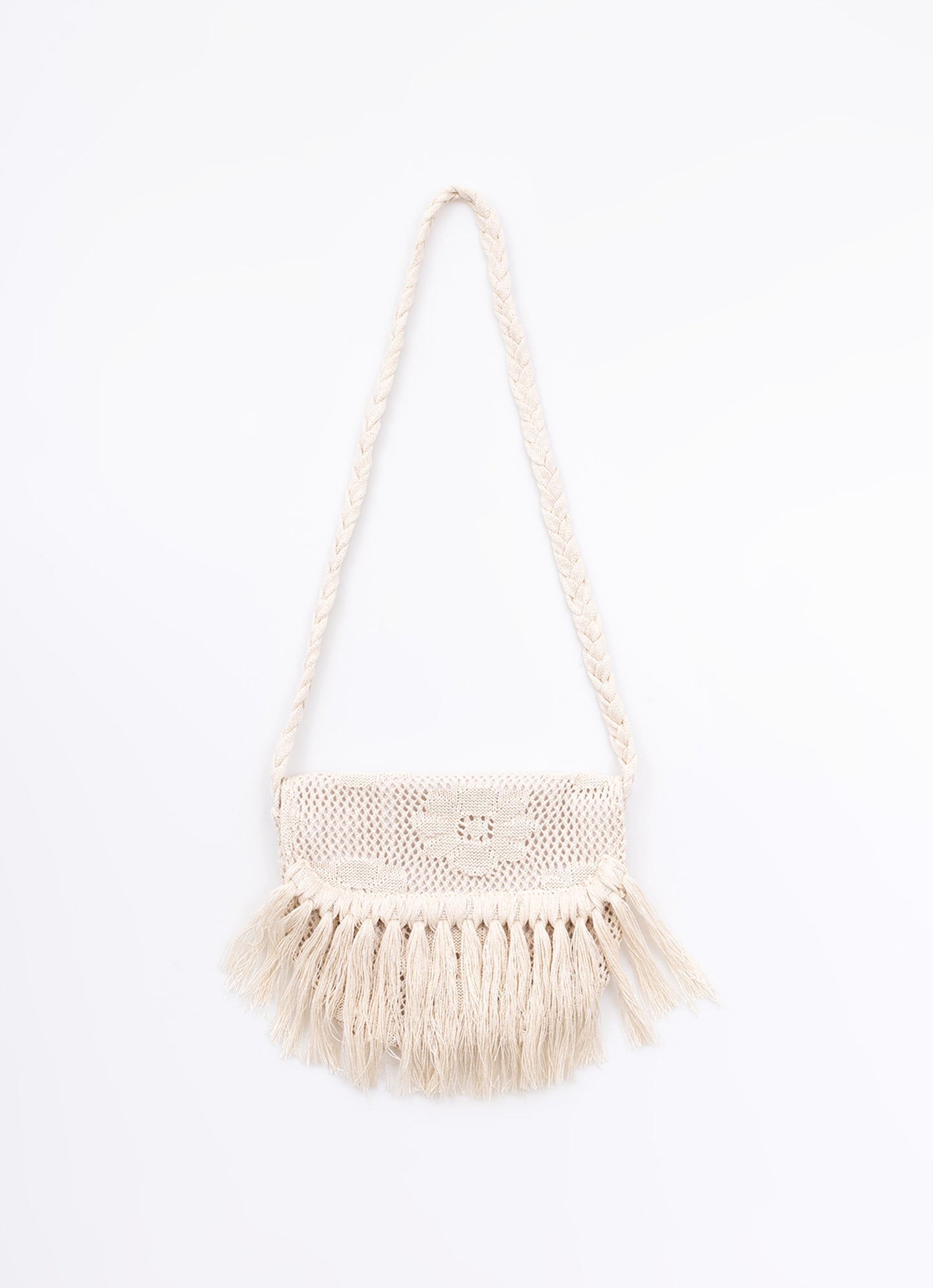 Bolsa Tricot Franjas Boho
