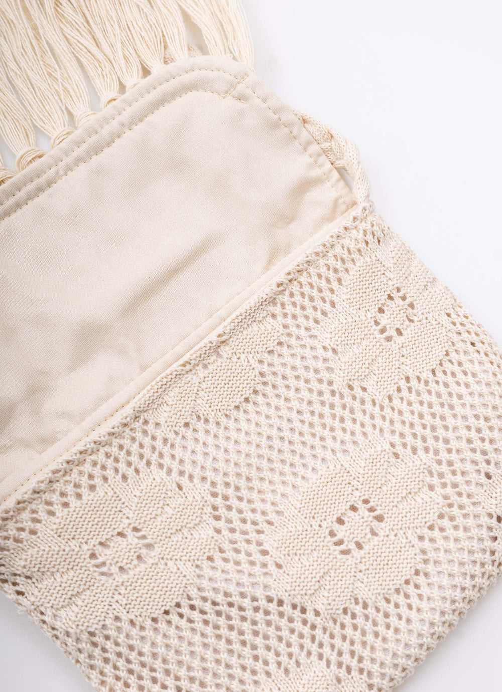Bolsa Tricot Franjas Boho