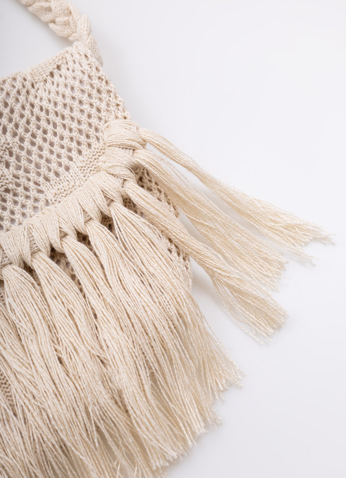 Bolsa Tricot Franjas Boho
