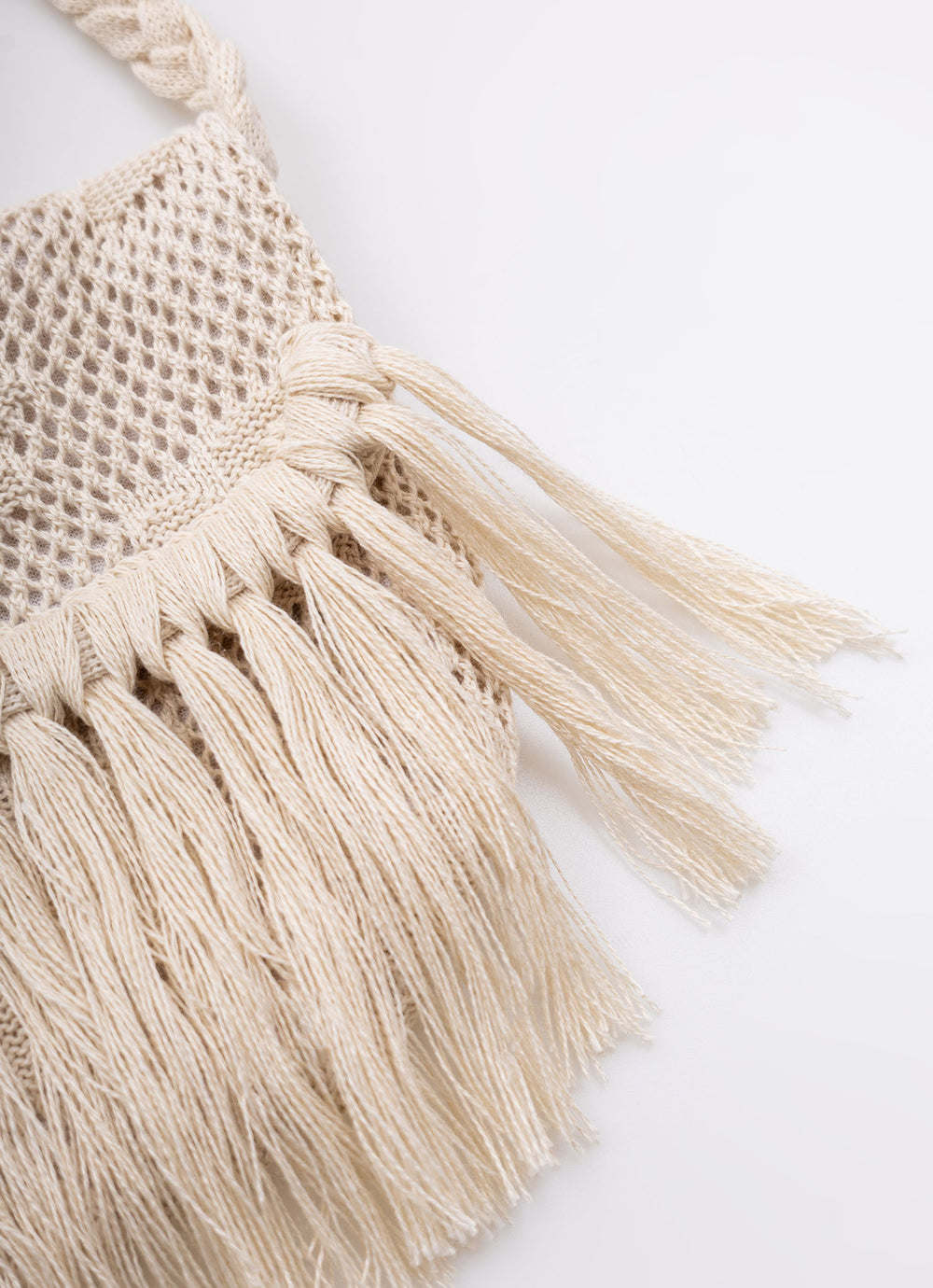 Bolsa Tricot Franjas Boho