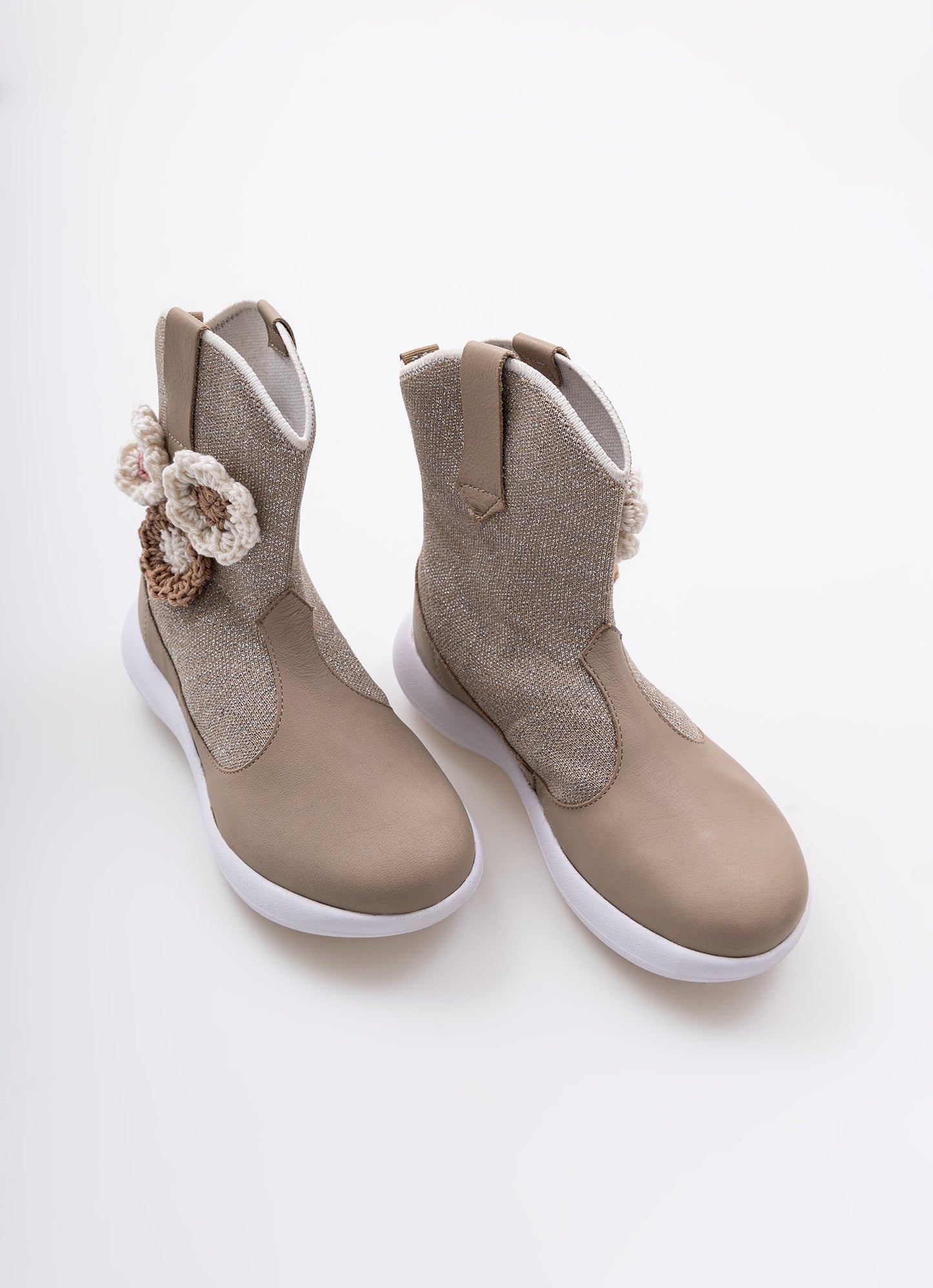 Bota Knit Flores