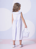 Vestido Algodão Botões Golinha Renda