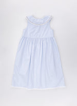Vestido Algodão Botões Golinha Renda