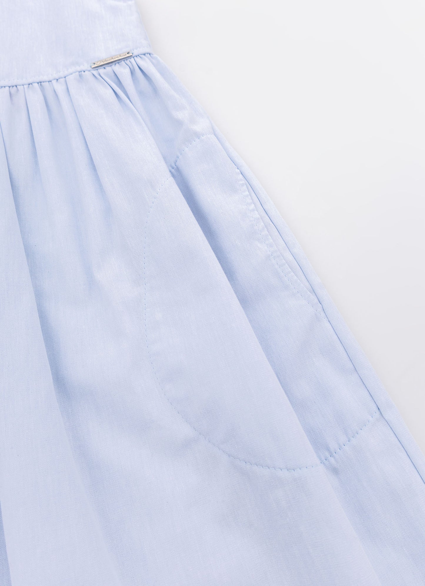 Vestido Algodão Botões Golinha Renda