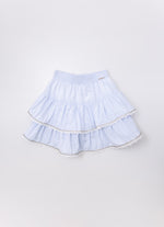 Saia Short Tricoline Babados