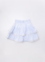 Saia Short Tricoline Babados