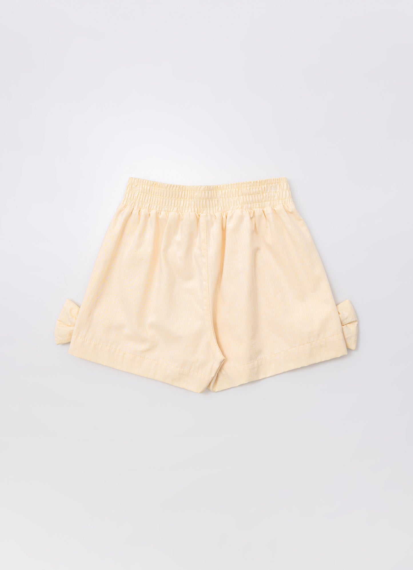 Short Algodão Laços Puffer Bordados