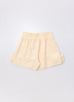 Short Algodão Laços Puffer Bordados