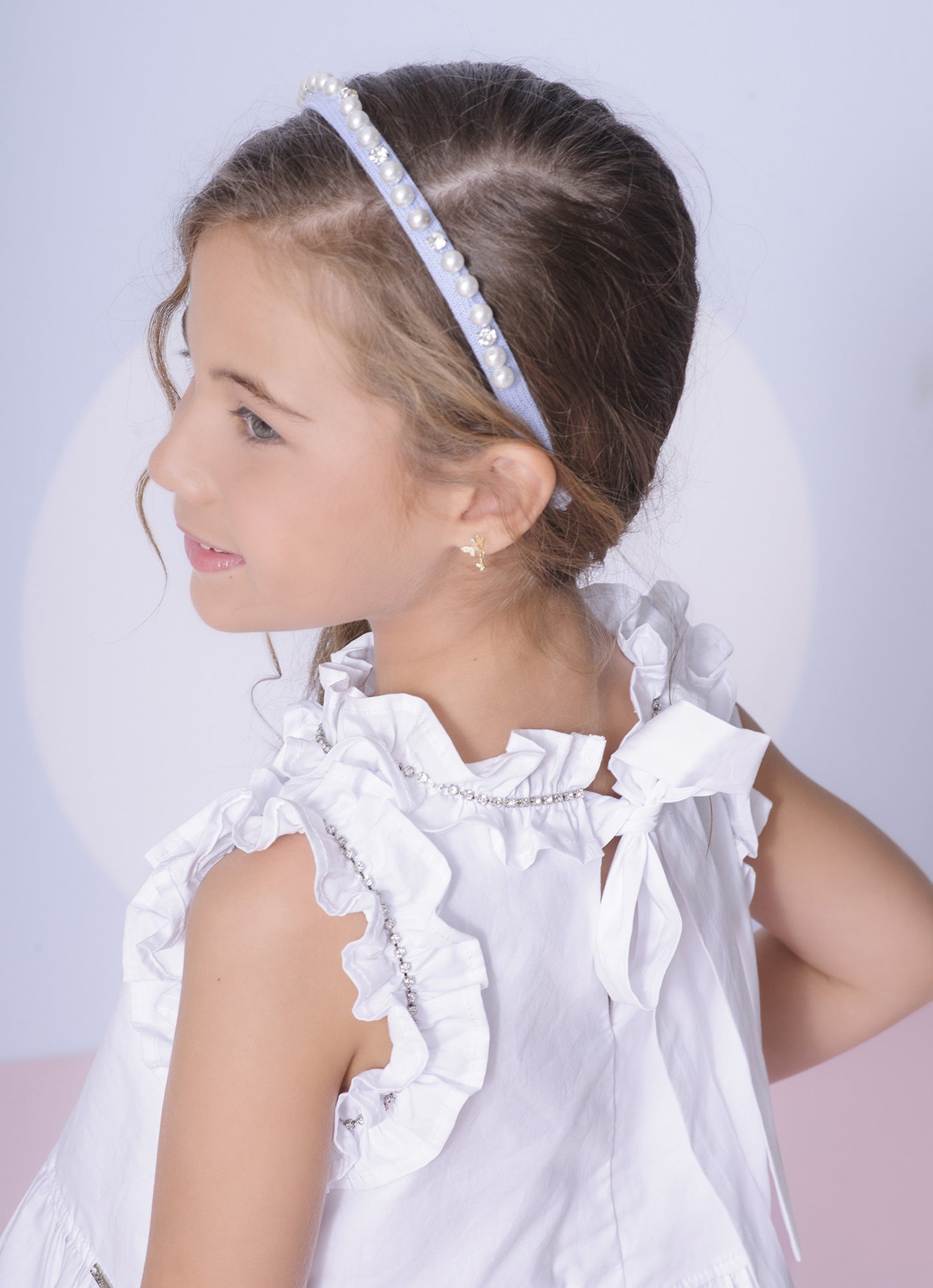 Blusa Tricoline Babado e Frufru Cristal