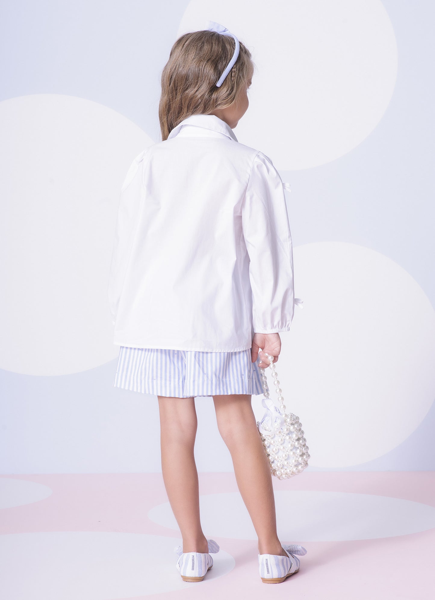 Camisa Tricoline Mini Laçinhos