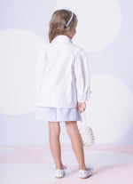 Camisa Tricoline Mini Laçinhos