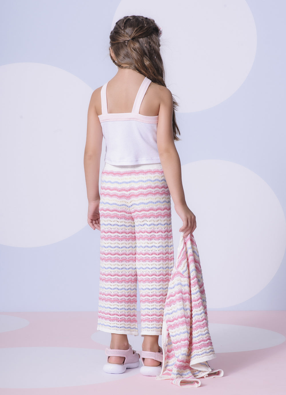 Blusa Cropped Ribana Peixes e Estrela Mar