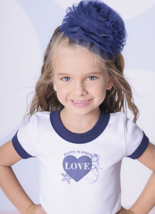 Blusa Ribana Love Sereia Bicolor