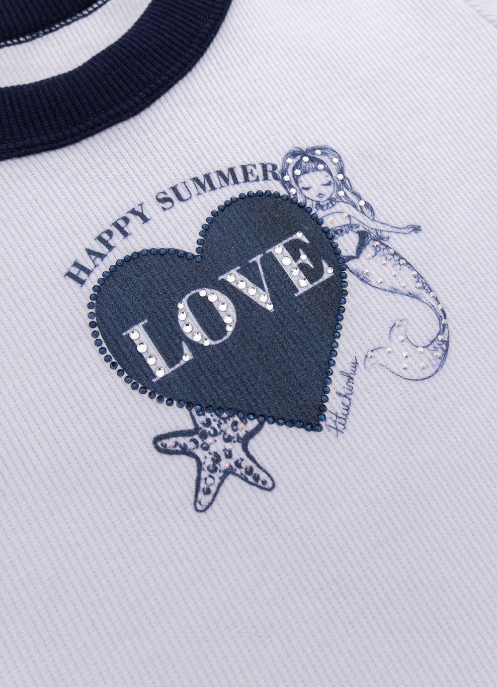 Blusa Ribana Love Sereia Bicolor