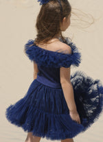 Blusa Ribana Babados Tule Ombro a Ombro