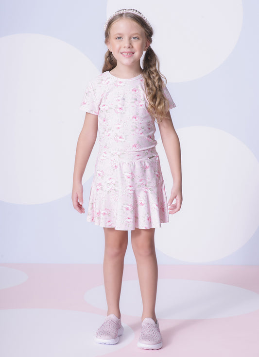 Saia Short Light Babado Pituchinhus