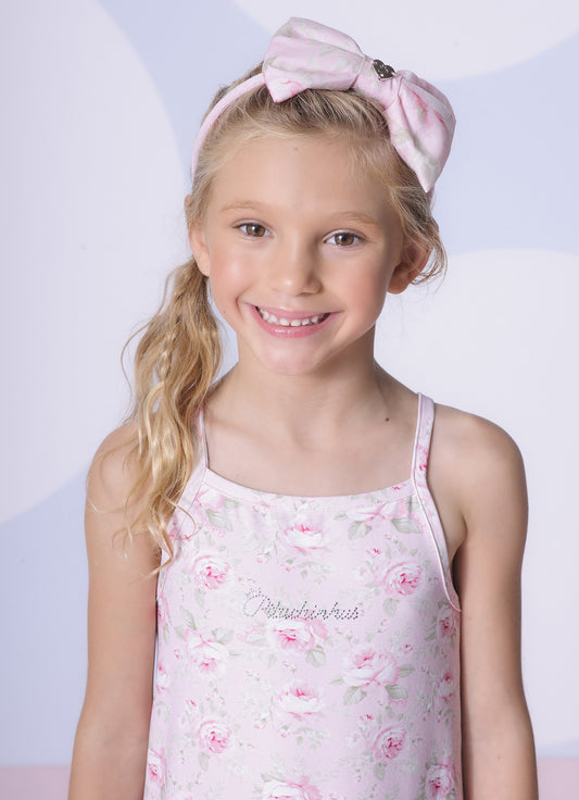 Vestido Alça Light Babado Estampado Pituchinhus