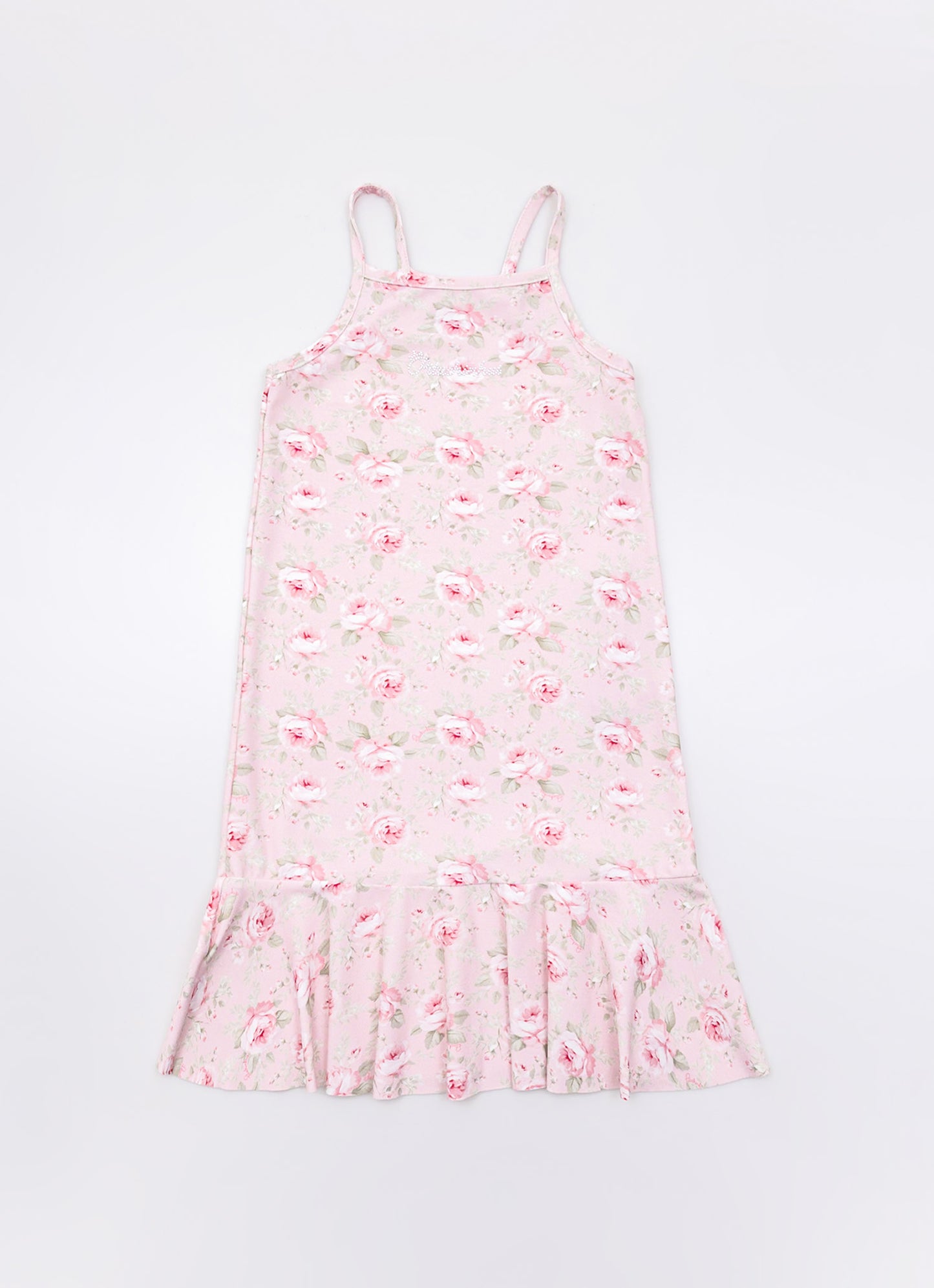 Vestido Alça Light Babado Estampado Pituchinhus