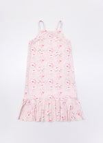 Vestido Alça Light Babado Estampado Pituchinhus