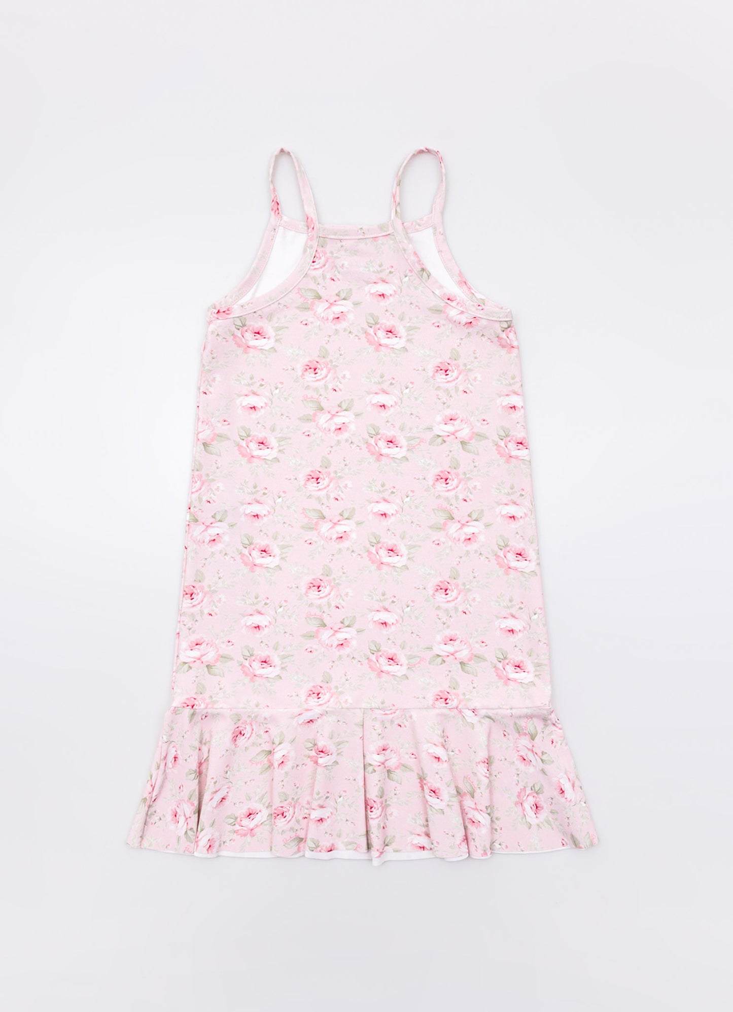 Vestido Alça Light Babado Estampado Pituchinhus