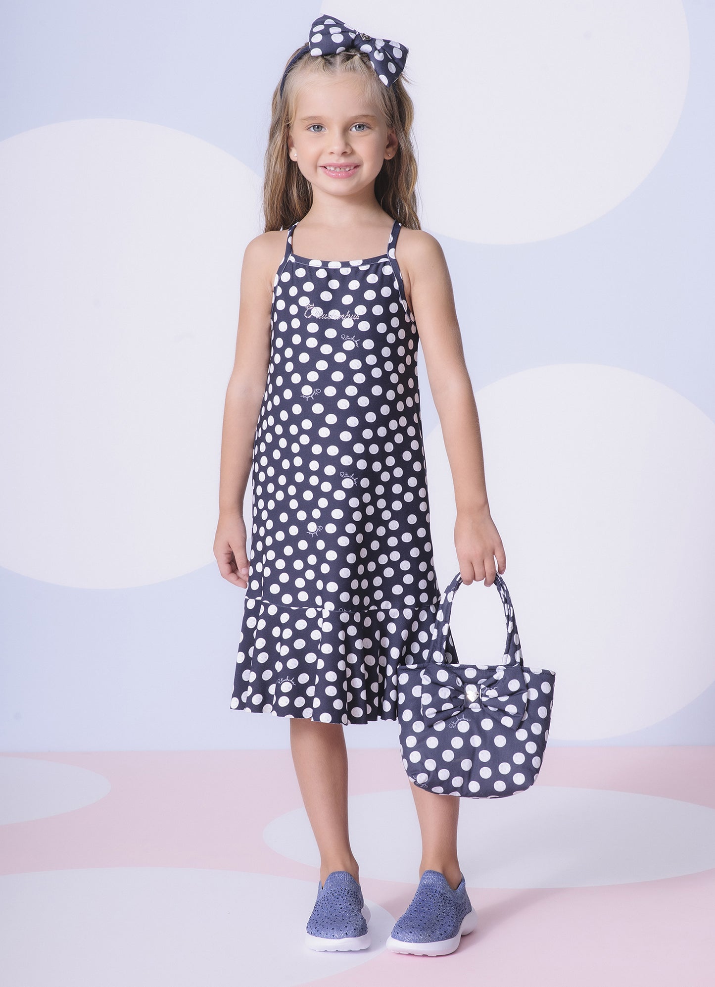 Vestido Alça Light Babado Estampado Pituchinhus
