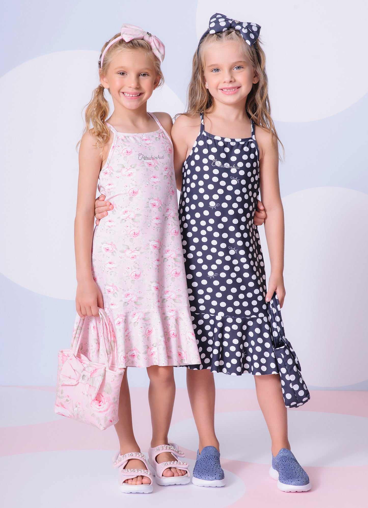 Vestido Alça Light Babado Estampado Pituchinhus