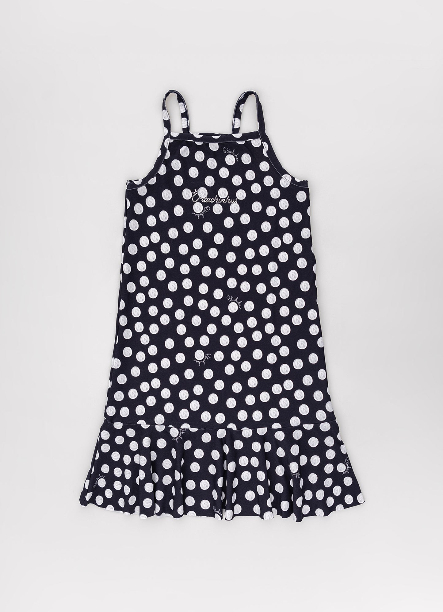 Vestido Alça Light Babado Estampado Pituchinhus