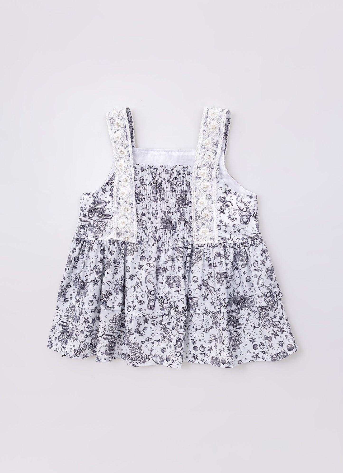 Blusa Algodão Alça Bordados