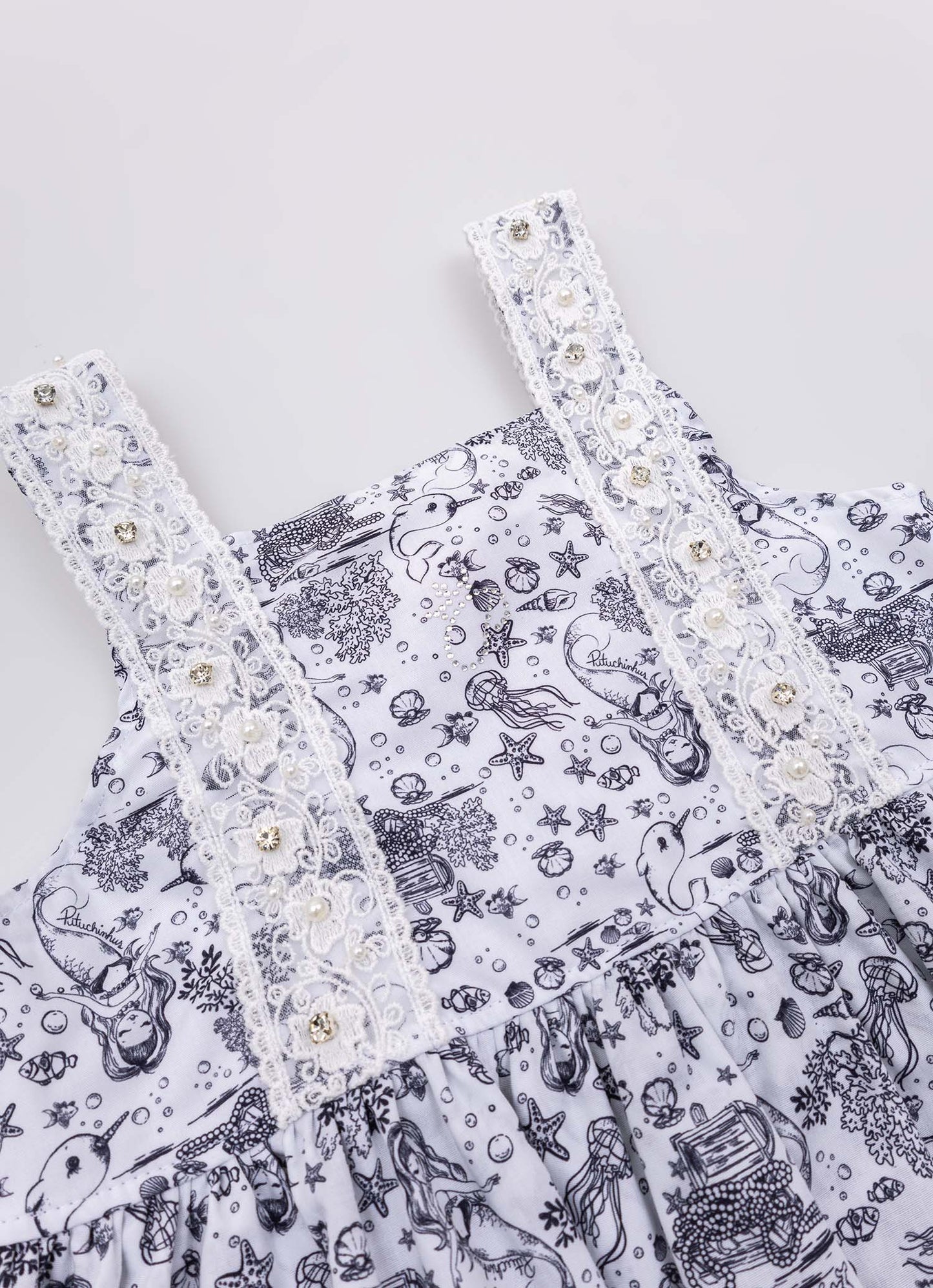 Blusa Algodão Alça Bordados