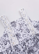Blusa Algodão Alça Bordados