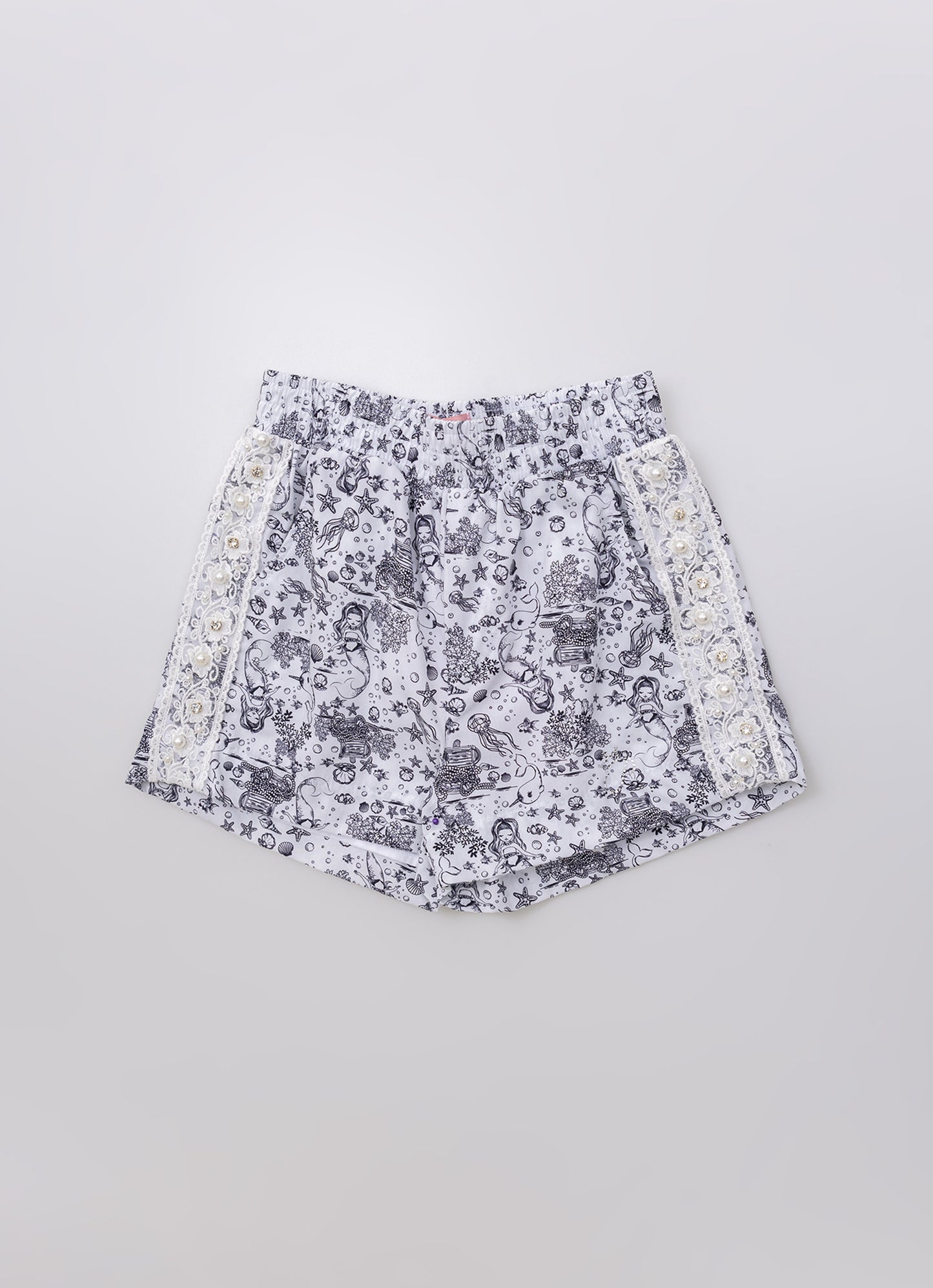 Short Algodão Renda Bordada