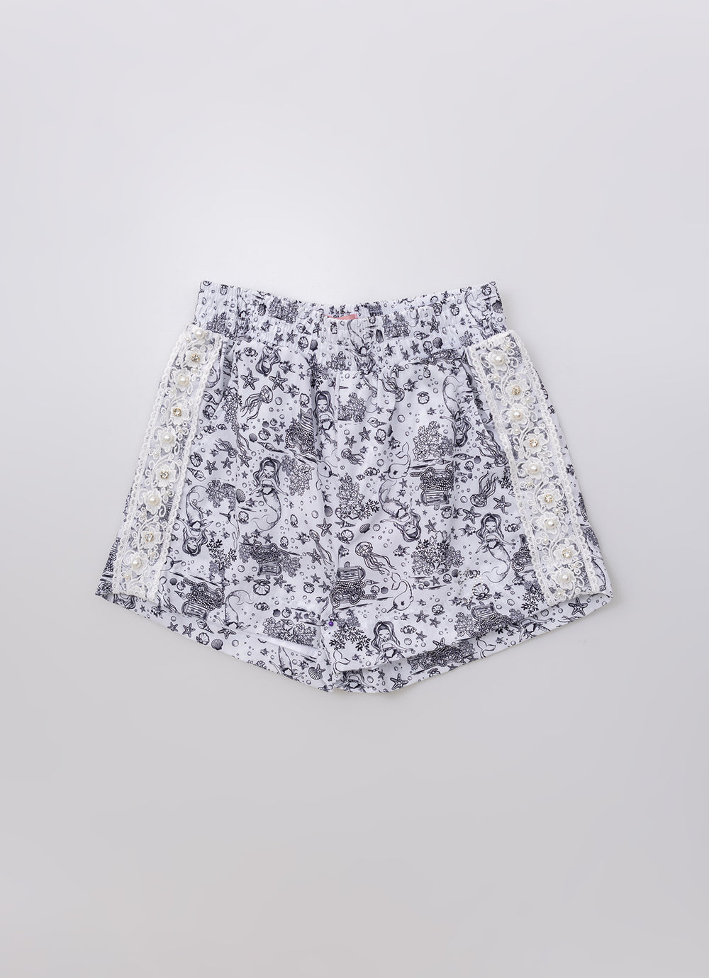Short Algodão Renda Bordada