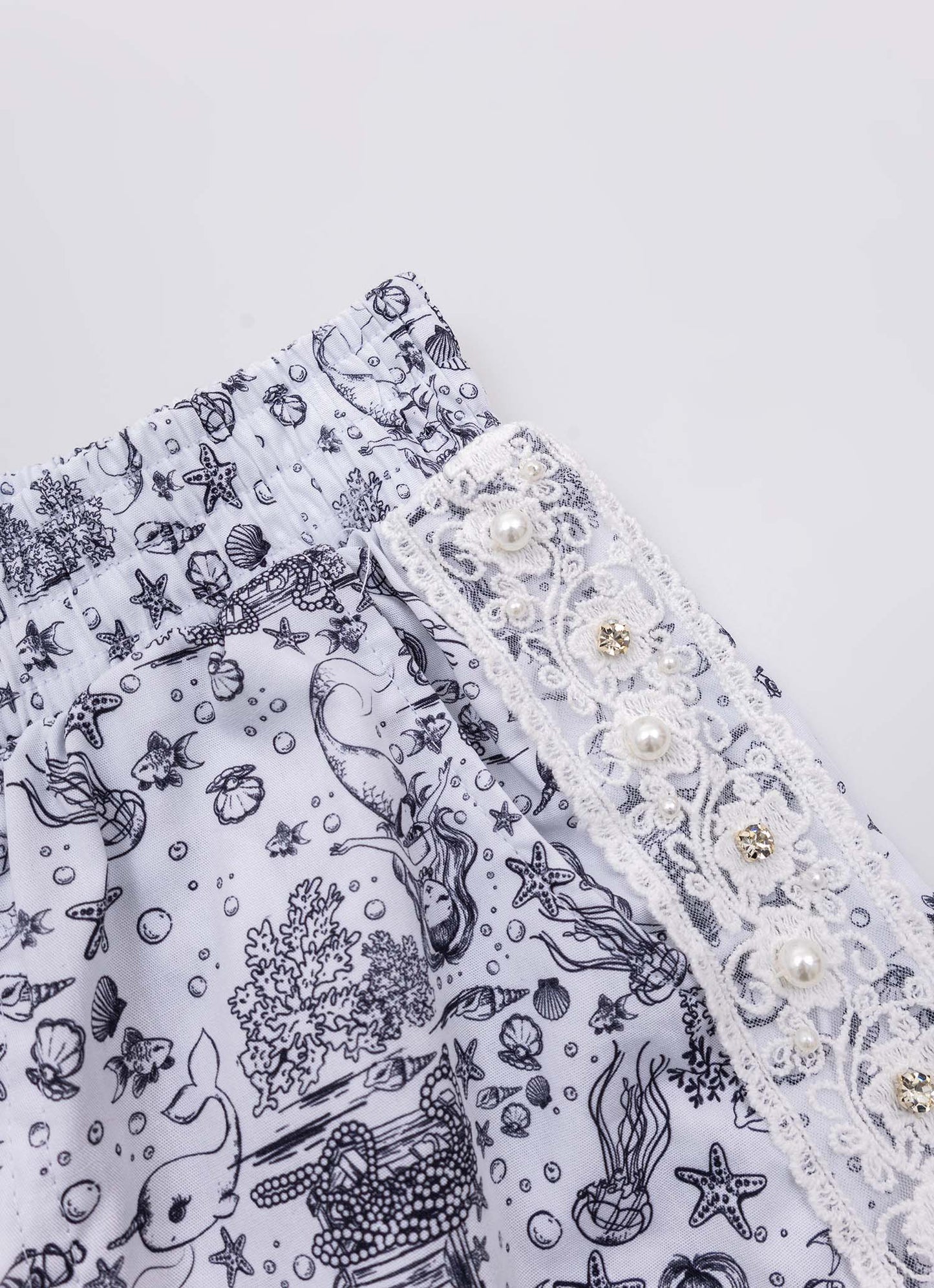 Short Algodão Renda Bordada