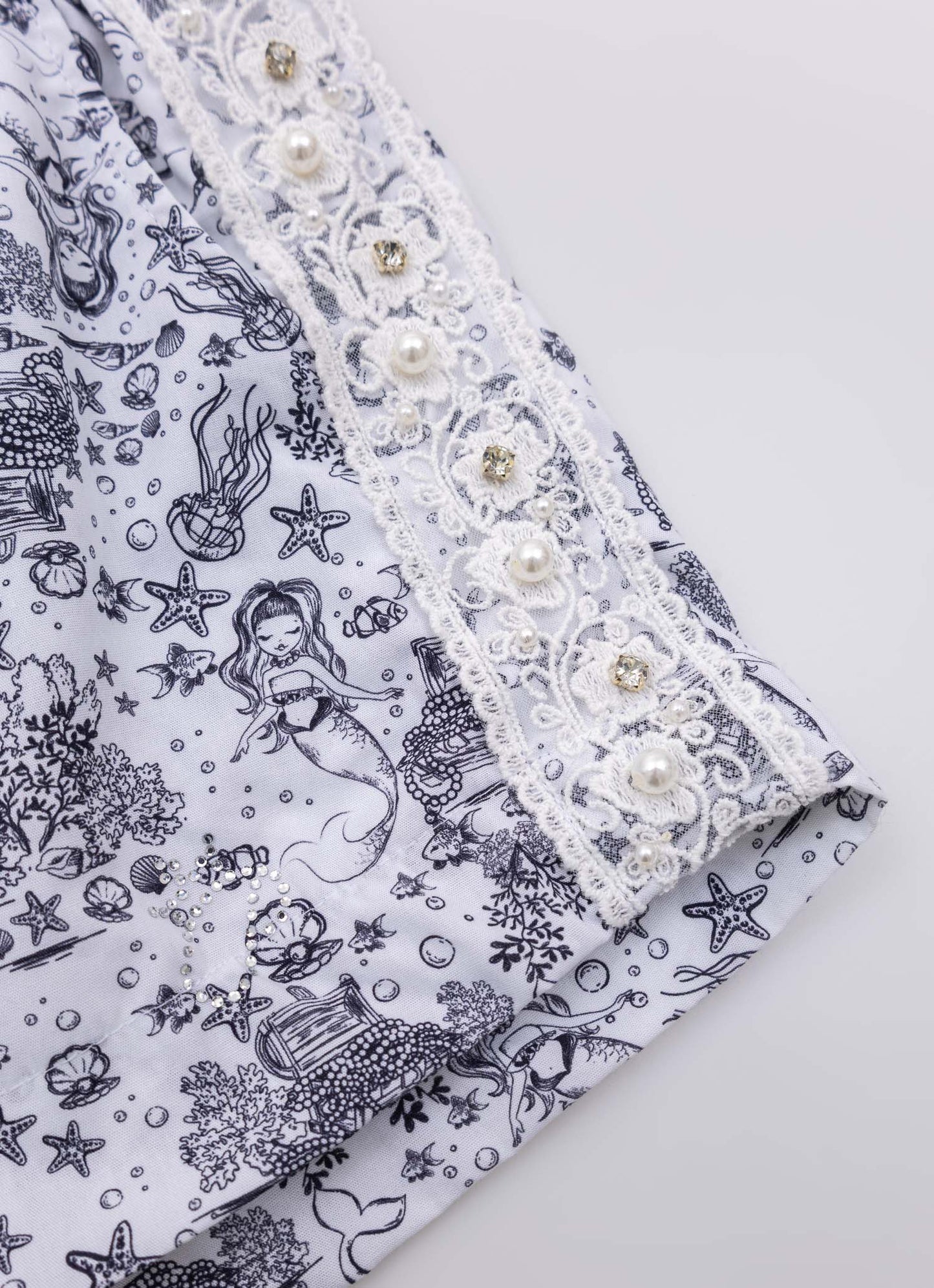 Short Algodão Renda Bordada