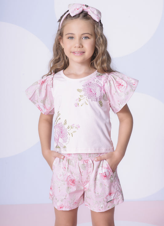 Blusa Cotton Floral Cristal