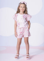 Short Algodão Estampado Floral