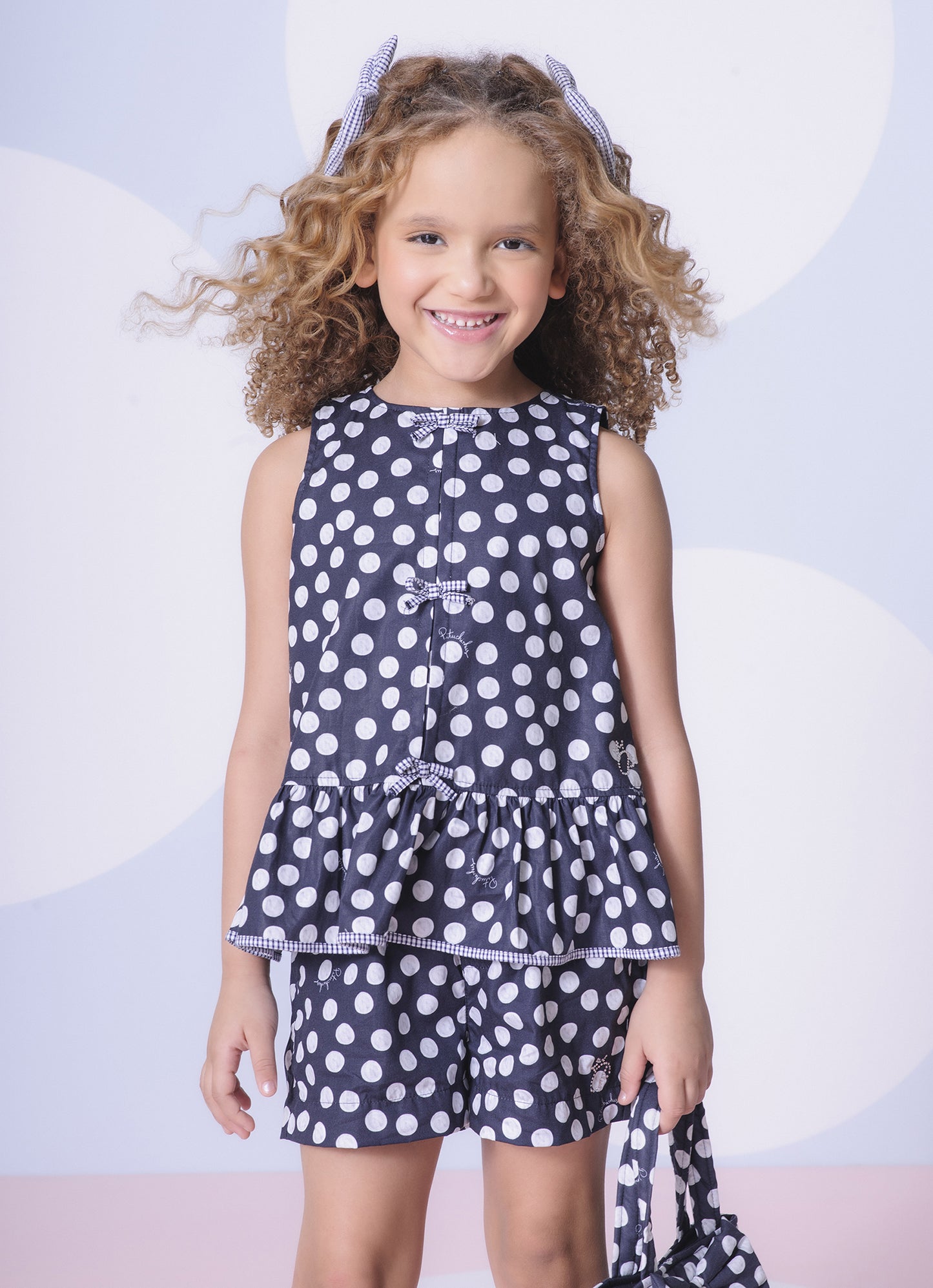Blusa Algodão Estampado Mini Laçinhos