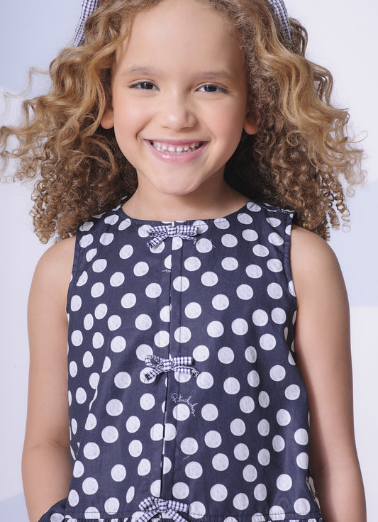 Blusa Algodão Estampado Mini Laçinhos
