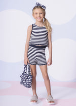 Short Tricot Listrado Babadinho