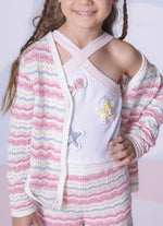 Casaqueto Tricot Texturas Multicolor