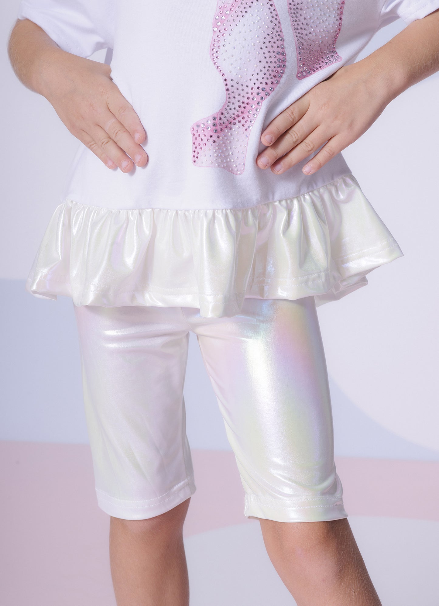 Conjunto Blusa Cotton Maxi Laço e Bermuda