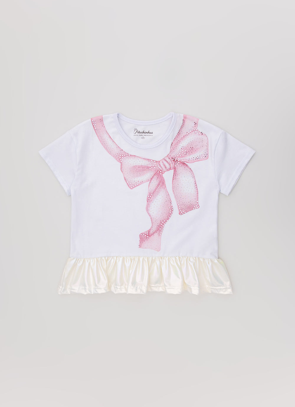 Conjunto Blusa Cotton Maxi Laço e Bermuda