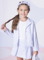 Blazer Sarja Listrada Mini Corações