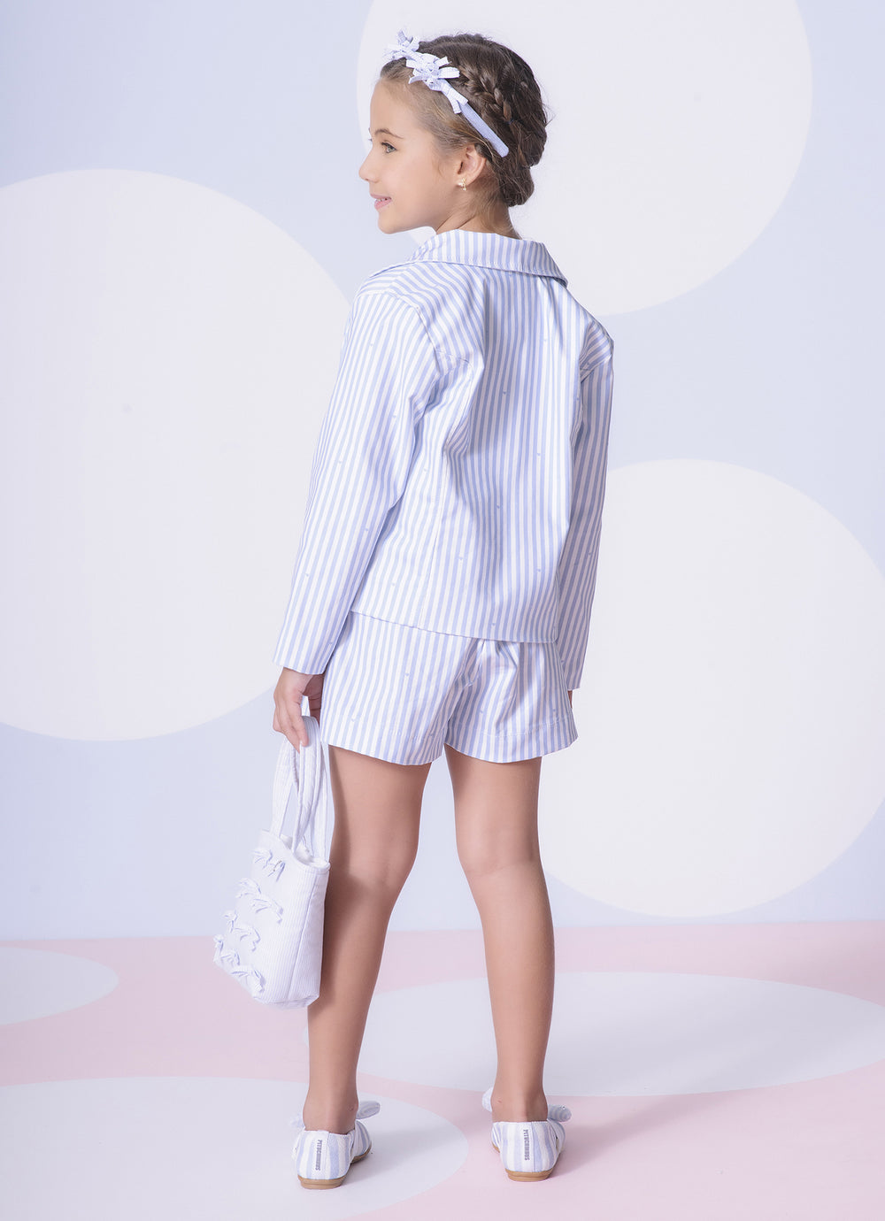 Blazer Sarja Listrada Mini Corações