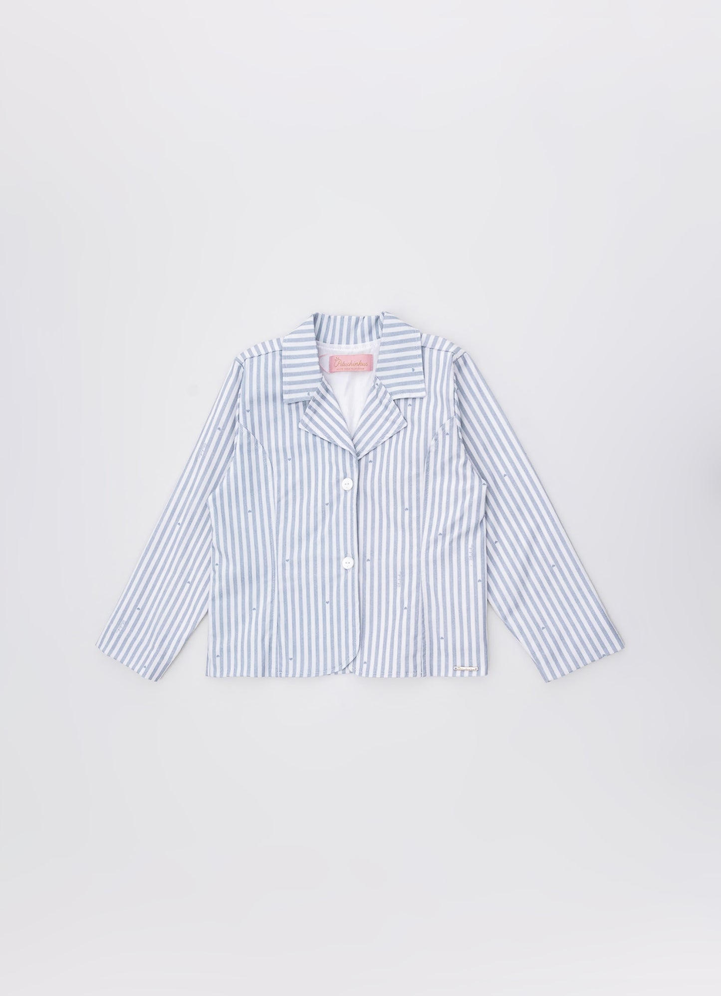 Blazer Sarja Listrada Mini Corações