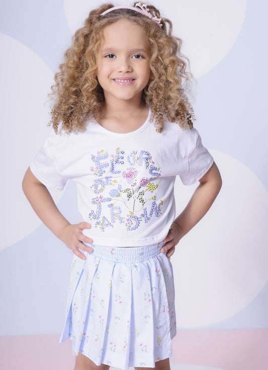 Blusa Cotton Fleurs Costas Algodão