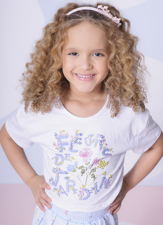 Blusa Cotton Fleurs Costas Algodão