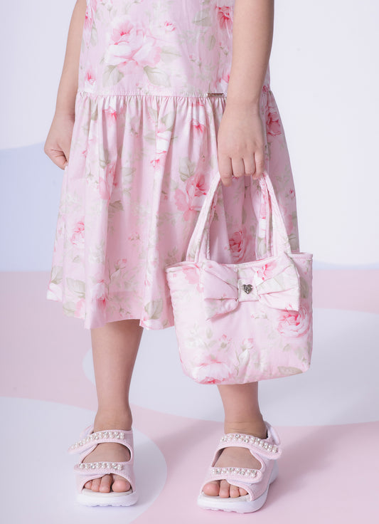 Bolsa Algodão Estampado Laço