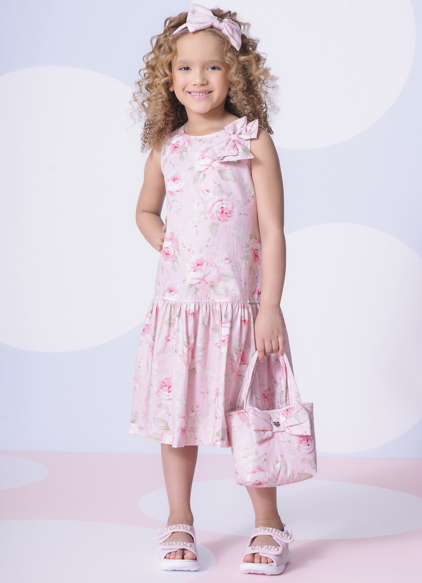 Bolsa Algodão Estampado Laço