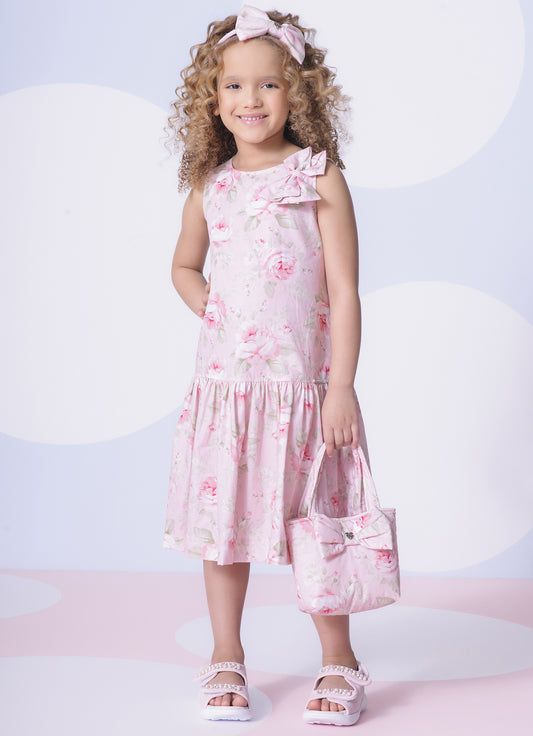 Bolsa Algodão Estampado Laço